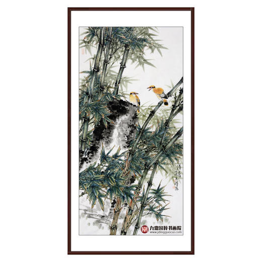 杨秀泽《清音》68*138cm 花鸟竖幅作品 玄关/卧室挂画 商品图0