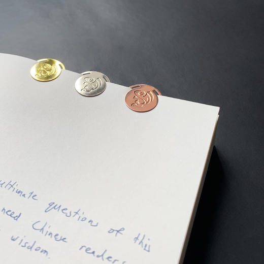 【墨菲】财富鱼 圆形金属书签（三色套装） 商品图2