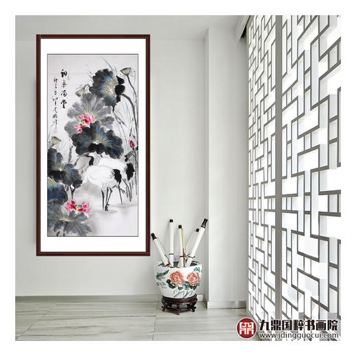 高云鹏《和气满堂》68*138cm 花鸟竖幅作品 玄关/卧室/书房挂画 商品图2