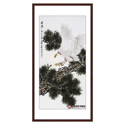 杨秀泽《英姿》68*138cm 花鸟竖幅作品 玄关/办公室挂画 商品图0