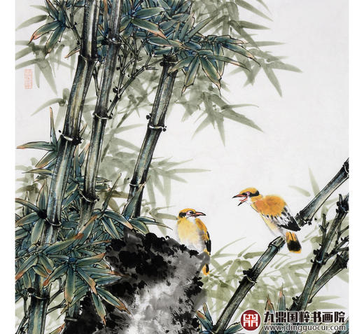 杨秀泽《清音》68*138cm 花鸟竖幅作品 玄关/卧室挂画 商品图3