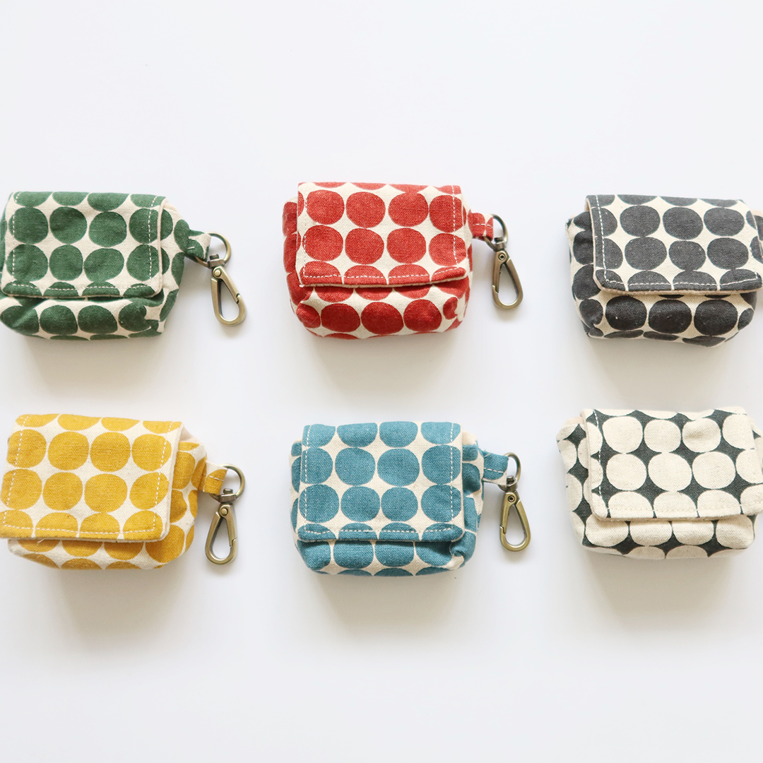 HUJI祤集Snap收纳包插画小圆点