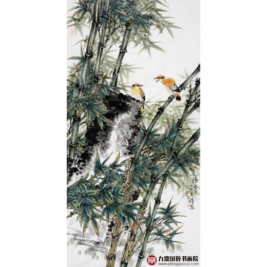 杨秀泽《清音》68*138cm 花鸟竖幅作品 玄关/卧室挂画 商品图1
