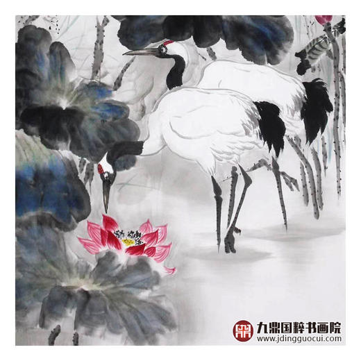 高云鹏《和气满堂》68*138cm 花鸟竖幅作品 玄关/卧室/书房挂画 商品图4