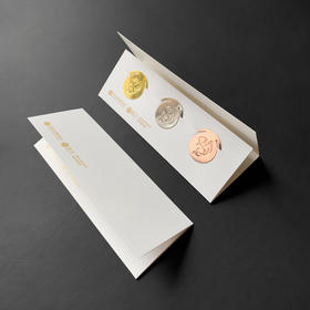 【墨菲】财富鱼 圆形金属书签（三色套装）