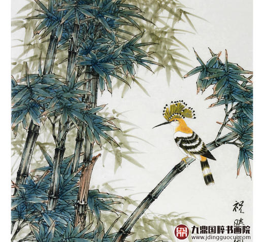 杨秀泽《祝胜图》68*138cm 花鸟竖幅作品 玄关/卧室挂画 商品图3