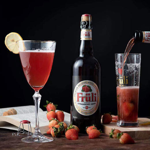 比利时芙力草莓啤酒750ML/瓶 草莓酒 进口精酿芙丽果味女士酒 商品图0