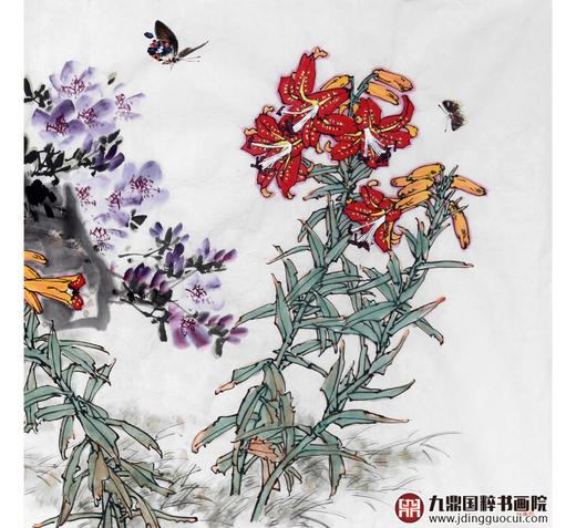 杨秀泽《春晖》68*138cm 花鸟横幅作品 茶室/卧室挂画 商品图4