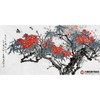 杨秀泽《万里杜鹃红似火》68*138cm 花鸟横幅作品 茶室/卧室挂画 商品缩略图1