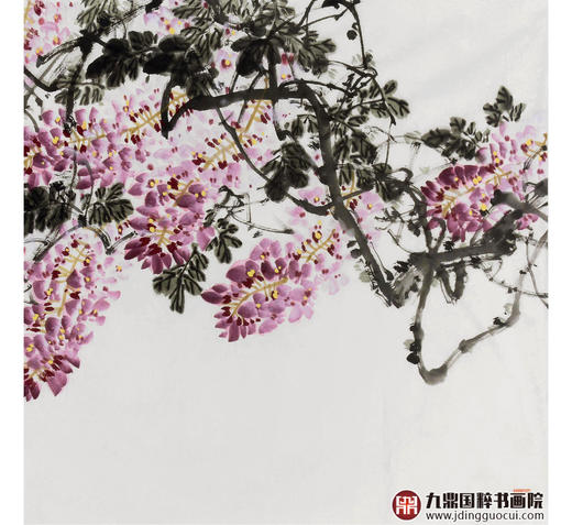 杨秀泽《紫气东来》68*138cm 花鸟横幅作品 茶室/卧室挂画 商品图4