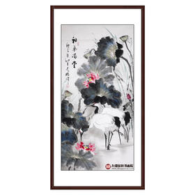 高云鹏《和气满堂》68*138cm 花鸟竖幅作品 玄关/卧室/书房挂画