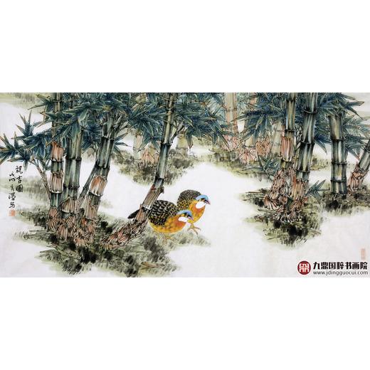 杨秀泽《祝吉图》68*138cm 花鸟横幅作品 茶室/卧室挂画 商品图1