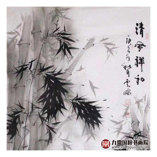 高云鹏《清风祥和》68*138cm 花鸟竖幅作品 玄关/卧室/书房挂画 商品图3