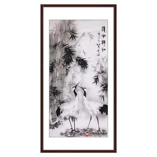 高云鹏《清风祥和》68*138cm 花鸟竖幅作品 玄关/卧室/书房挂画 商品图0