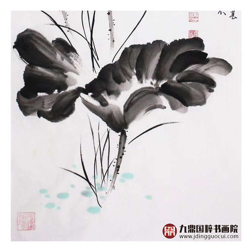 高云鹏《爱莲说》68*138cm 花鸟竖幅作品 玄关/卧室/书房挂画 商品图4