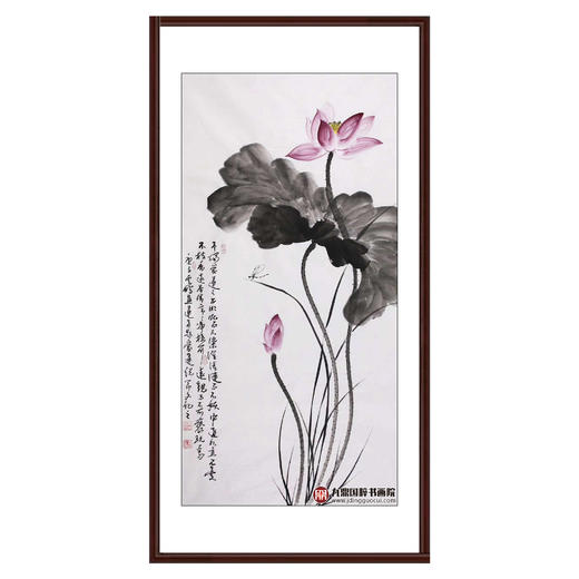 高云鹏《爱莲说》68*138cm 花鸟竖幅作品 玄关/卧室/书房挂画 商品图0