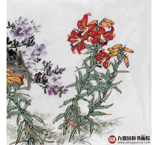 杨秀泽《春晖》68*138cm 花鸟横幅作品 书房/卧室挂画 商品图4