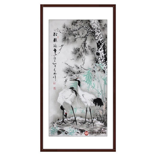 高云鹏《松鹤延年》68*138cm 花鸟竖幅作品 玄关/卧室/书房挂画 商品图0