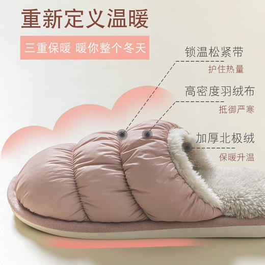 冬季云朵拖鞋情侣室内家居鞋 商品图8