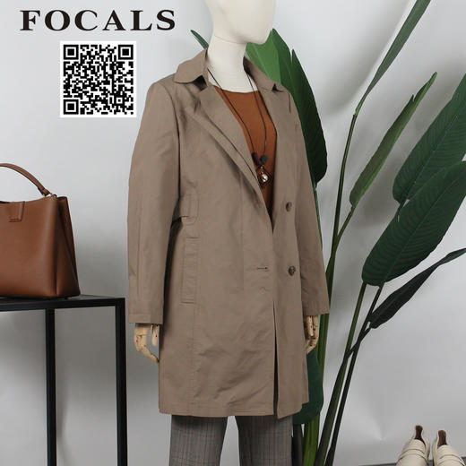 FOCALS女装新款百搭风衣YBCF531 商品图1