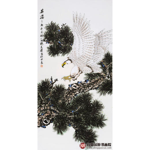 杨秀泽《英姿》68*138cm 花鸟竖幅作品 玄关/办公室挂画 商品图1