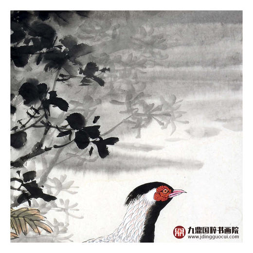 杨秀泽《晨曲》68*68cm 花鸟斗方作品 餐厅/卧室挂画 商品图4