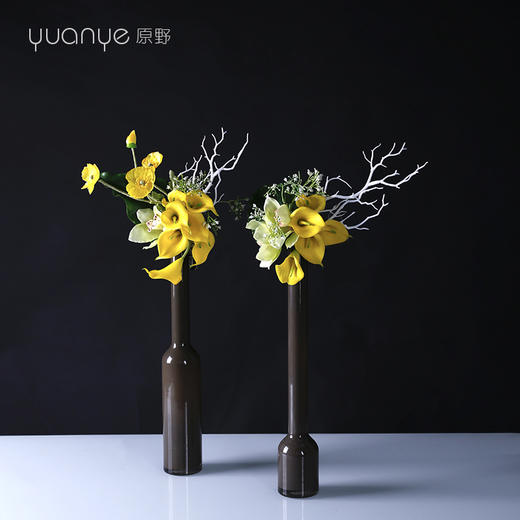 现代时尚潮流造型高档仿真花假花个性艺术样板房间酒店装饰花摆件 商品图1