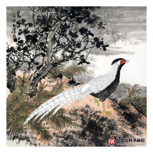 杨秀泽《晨曲》68*68cm 花鸟斗方作品 餐厅/卧室挂画 商品图1