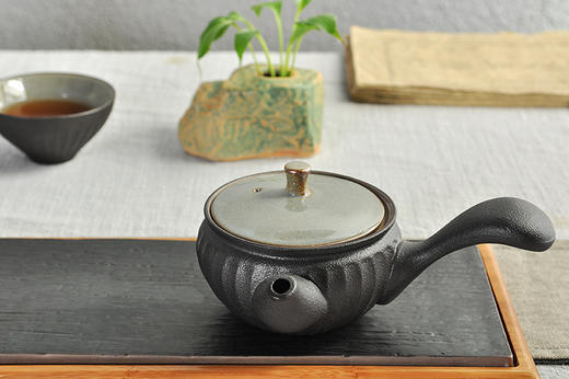 绚彩铁釉小侧壶 5件套 日式和风铁釉茶具创意简约送礼整套茶具礼盒 茶道 精美茶具 商品图2