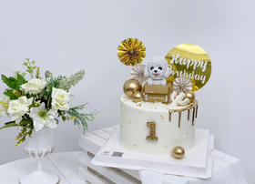 可爱小狗狗生日蛋糕
