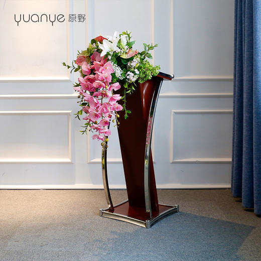 讲台花仿真花假花高档酒店会议演讲宴会主席台发言前台桌边花定制 商品图0