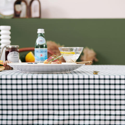 餐桌布艺长方形复古红蓝绿三色方桌布 商品图2