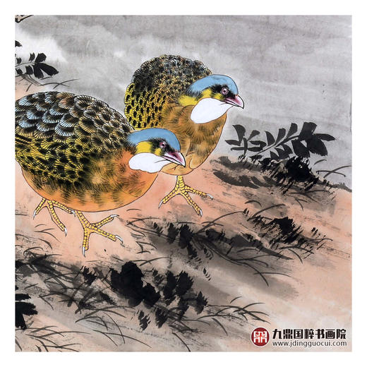 杨秀泽《佳秋》68*68cm 花鸟斗方作品 餐厅/卧室挂画 商品图6