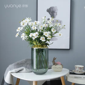 小菊高仿真花假花绢花北欧高档田园新中式酒店客厅茶几摆设装饰花