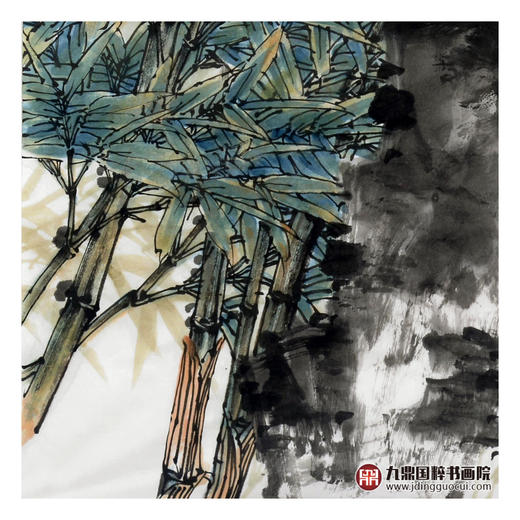 杨秀泽《祝胜图》68*68cm 花鸟斗方作品 餐厅/卧室挂画 商品图5