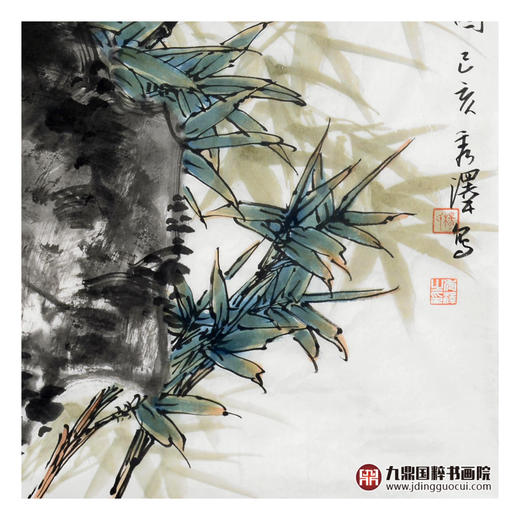 杨秀泽《祝胜图》68*68cm 花鸟斗方作品 餐厅/卧室挂画 商品图6