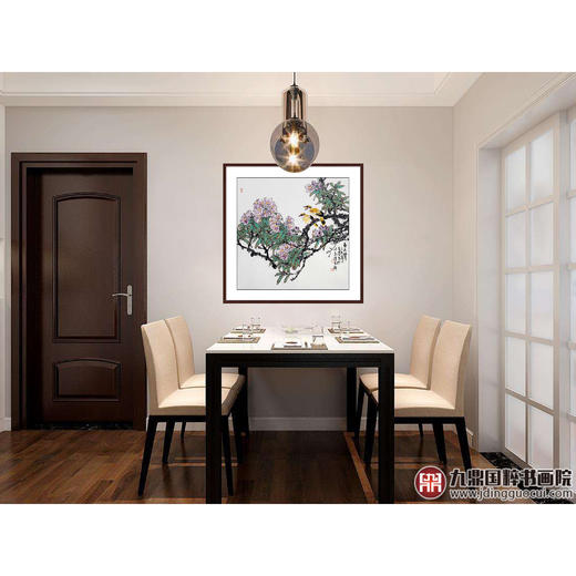 杨秀泽《春之声》68*68cm 花鸟斗方作品 餐厅/卧室挂画 商品图2