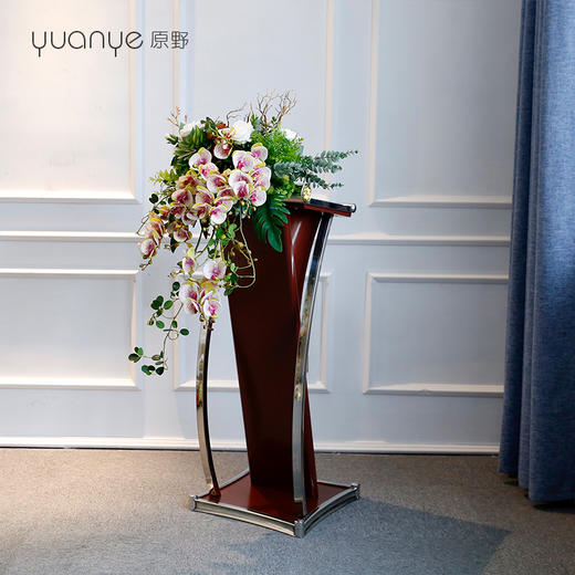 讲台花仿真花假花高档酒店会议演讲宴会主席台发言前台桌边花定制 商品图3