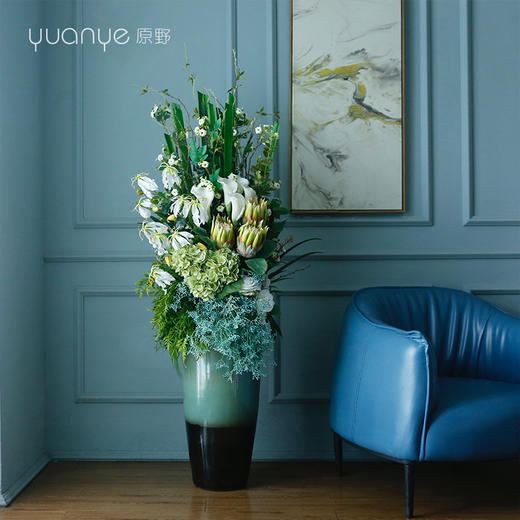 仿真花假花酒店迎宾大堂大厅摆件装饰花落地大型室内高档别墅摆设 商品图0