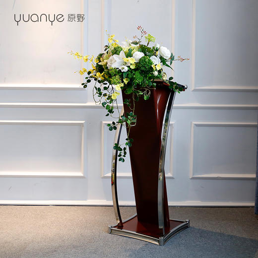 讲台花仿真花假花高档酒店会议演讲宴会主席台发言前台桌边花定制 商品图1