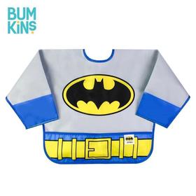 美国Bumkins围兜儿童罩衣反穿衣防水宝宝吃饭衣画画衣长袖 3-5岁