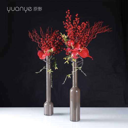 现代时尚潮流造型高档仿真花假花个性艺术样板房间酒店前台装饰花 商品图2