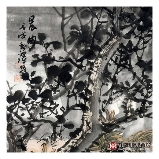 杨秀泽《晨曲》68*68cm 花鸟斗方作品 餐厅/卧室挂画 商品图3