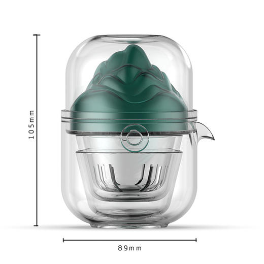 B-XC-BL-04 望山 快客杯便携茶具套装 进口高硼玻璃 商品图6