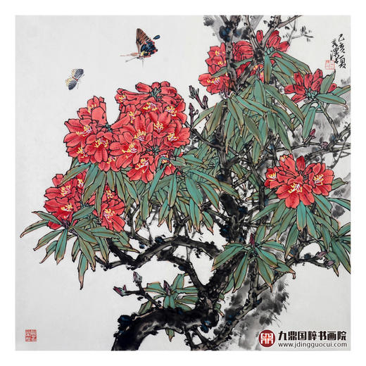 杨秀泽《花鸟作品 》68*68cm 花鸟斗方作品 餐厅/卧室挂画 商品图1