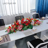 大型加长桌子餐桌花摆台花仿真花假花中西餐厅酒店开业会议室摆件 商品缩略图0
