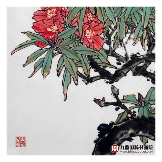 杨秀泽《花鸟作品 》68*68cm 花鸟斗方作品 餐厅/卧室挂画 商品图5