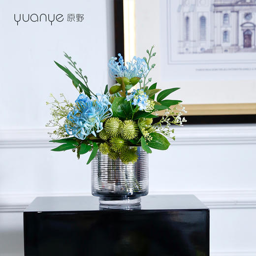 高档轻奢现代仿真花假花绢花酒店客厅卧室餐桌茶几摆设装饰花摆件 商品图2