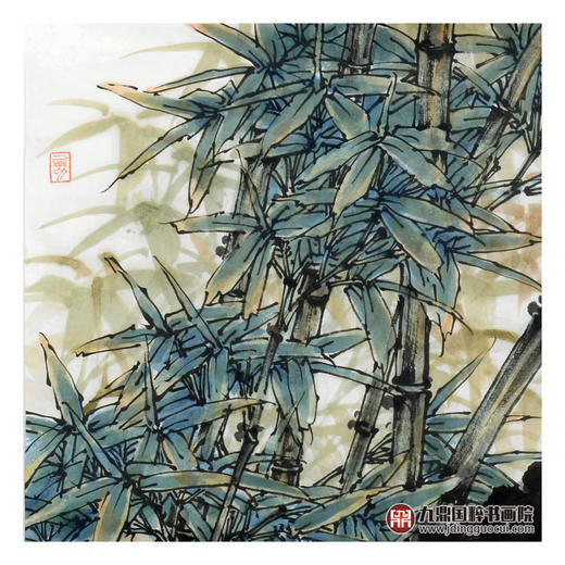 杨秀泽《祝胜图》68*68cm 花鸟斗方作品 餐厅/卧室挂画 商品图3