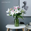 白百合花仿真花假花绢花北欧高档轻奢酒店客厅茶几摆设装饰花摆件 商品缩略图2